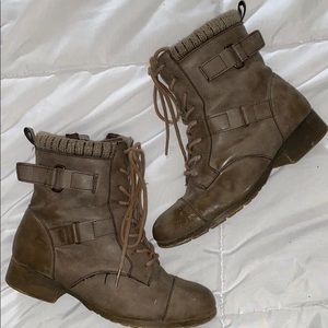 Tan Combat Boots